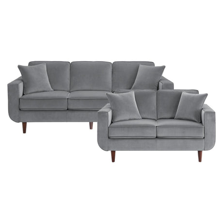 Homelegance - Rand 2 Piece Living Room Set In Gray - 9329Gy-3-2