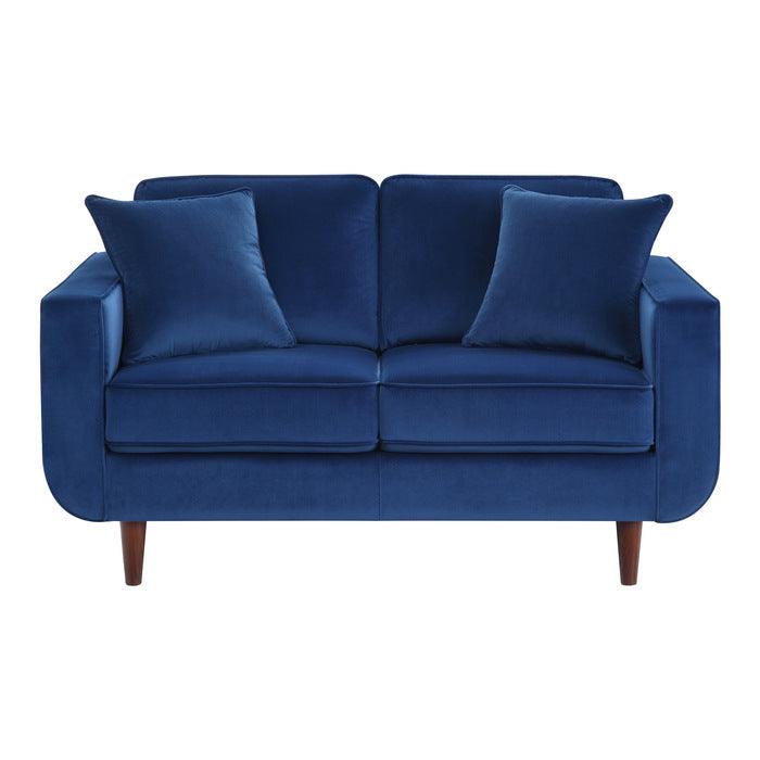 Homelegance - Rand Love Seat In Navy - 9329Bu-2