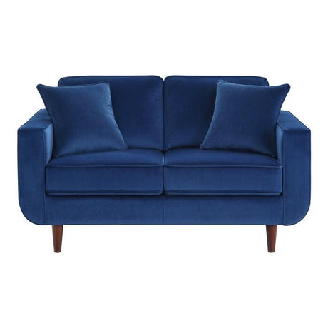 Homelegance - Rand Love Seat In Navy - 9329Bu-2