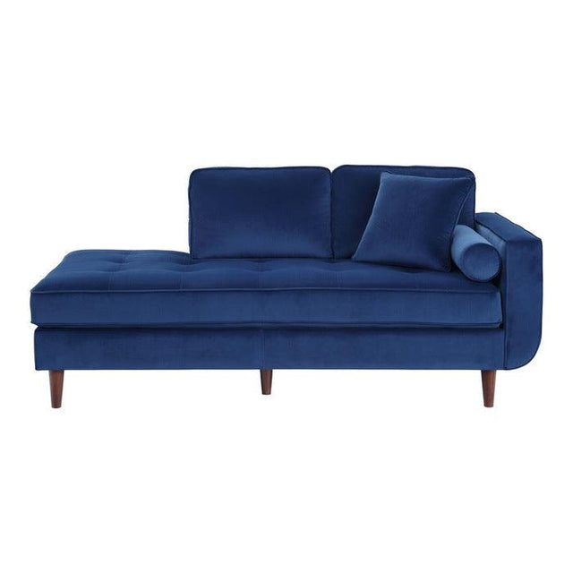 Homelegance - Rand Chaise In Navy - 9329Bu-5