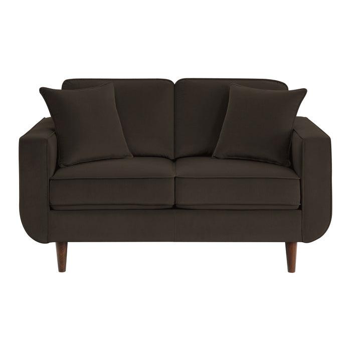 Homelegance - Rand Love Seat In Chocolate - 9329Ch-2