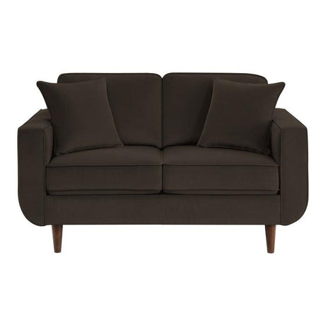 Homelegance - Rand Love Seat In Chocolate - 9329Ch-2