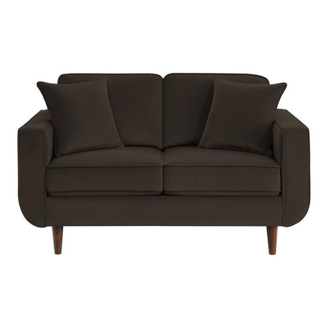 Homelegance - Rand Love Seat In Chocolate - 9329Ch-2