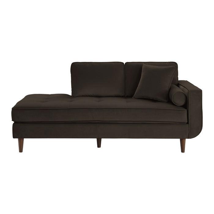 Homelegance - Rand Chaise In Chocolate - 9329Ch-5