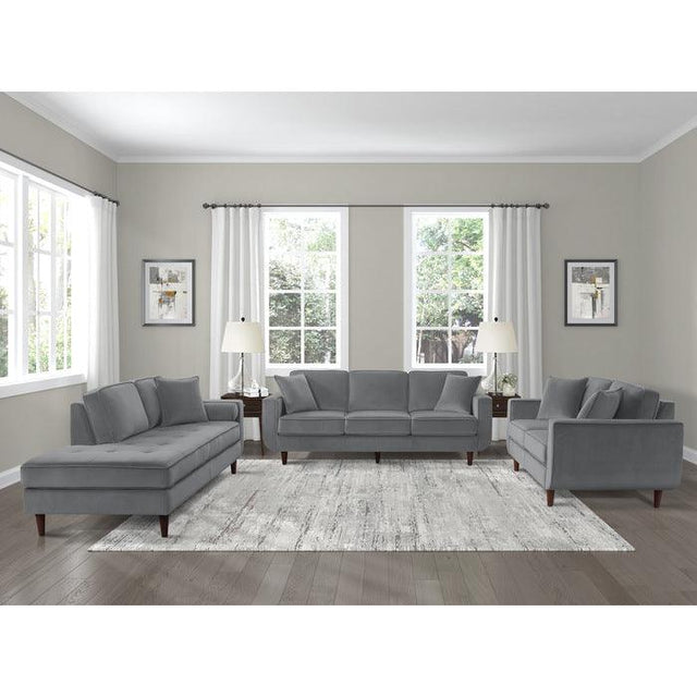 Homelegance - Rand 3 Piece Living Room Set In Gray - 9329Gy-3-2-5