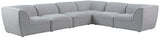 Miramar - Modular Sectional 6 Piece - Gray - Fabric - Modern & Contemporary - Home Elegance USA