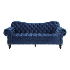 Rosalie Sofa In Navy Blue 9330Bu-3 | Homelegance