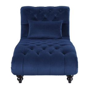 Rosalie Chaise In Navy Blue 9330Bu-5 | Homelegance