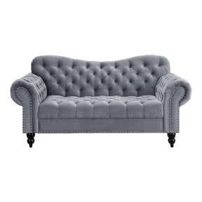 Rosalie Love Seat In Dark Gray 9330Dg-2 | Homelegance