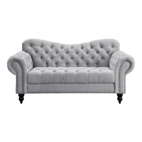 Rosalie Love Seat In Light Gray 9330Gy-2 | Homelegance