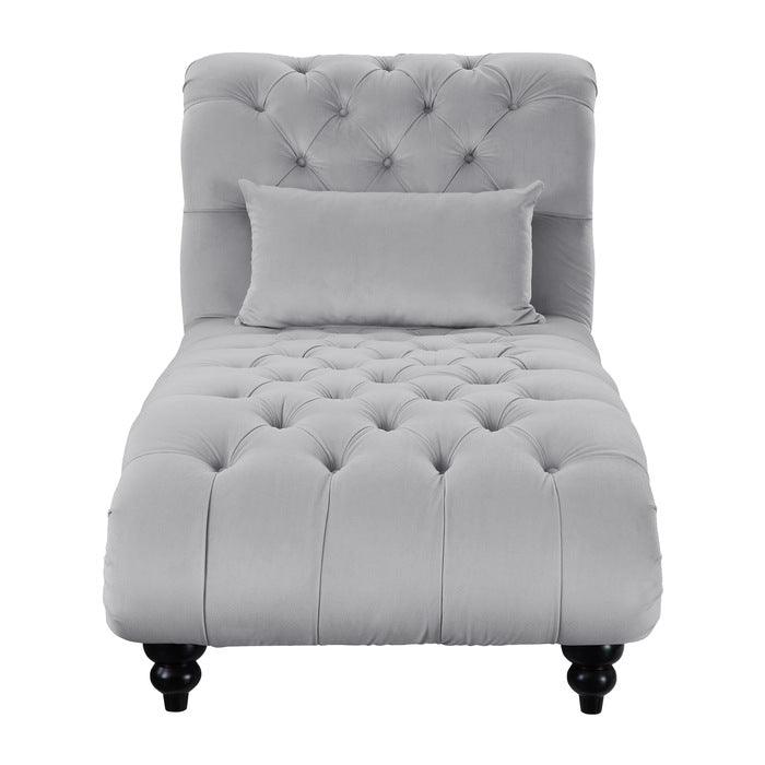Homelegance - Rosalie Chaise In Light Gray - 9330Gy-5