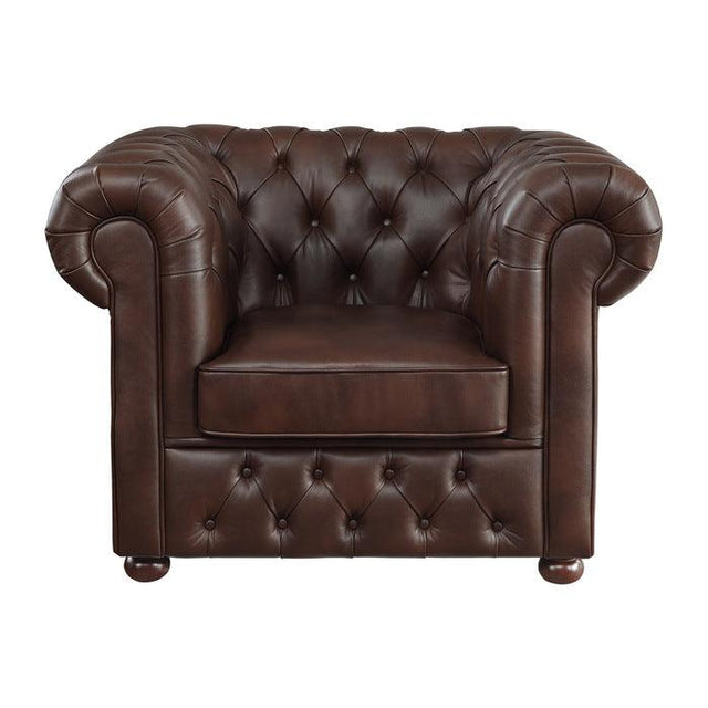 Homelegance - Tiverton Chair In Brown - 9335Brw-1