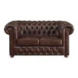 Homelegance - Tiverton Love Seat In Brown - 9335Brw-2