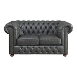 Homelegance - Tiverton Love Seat In Gray - 9335Gry-2