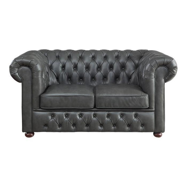 Homelegance - Tiverton Love Seat In Gray - 9335Gry-2