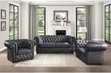 Homelegance - Tiverton 3 Piece Living Room Set In Gray - 9335Gry-3-2-1