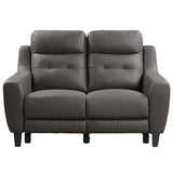 Homelegance - Conrad Power Double Reclining Love Seat In Grayish Brown - 9337Gb-2Pw