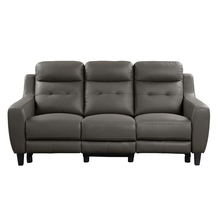 Homelegance - Conrad Power Double Reclining Sofa In Grayish Brown - 9337Gb-3Pw