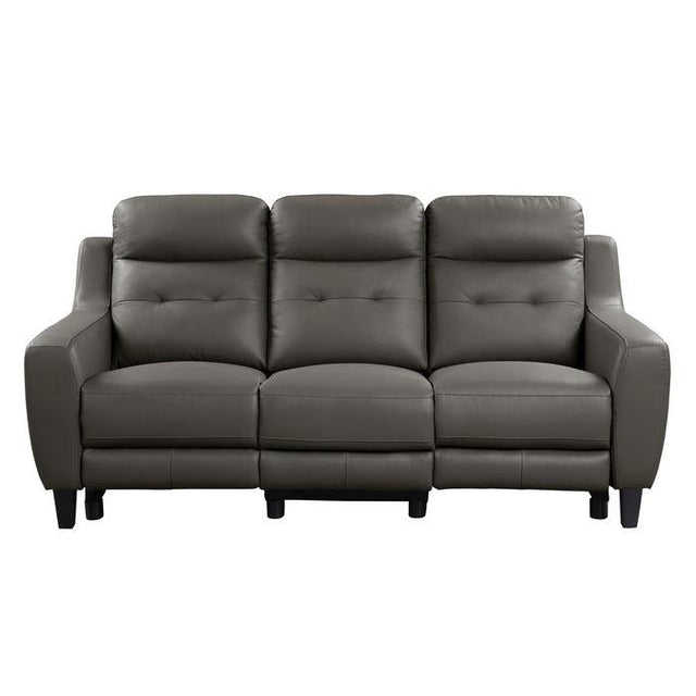 Homelegance - Conrad Power Double Reclining Sofa In Grayish Brown - 9337Gb-3Pw