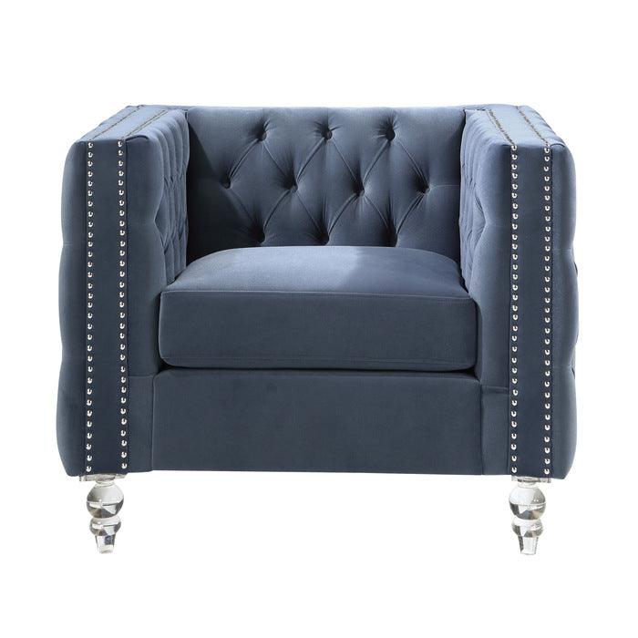 Homelegance - Orina Chair In Blue - 9349Dbu-1