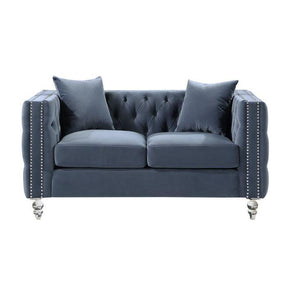 Orina Love Seat In Blue 9349Dbu-2 | Homelegance