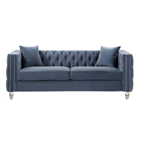 Homelegance - Orina Sofa In Blue - 9349Dbu-3