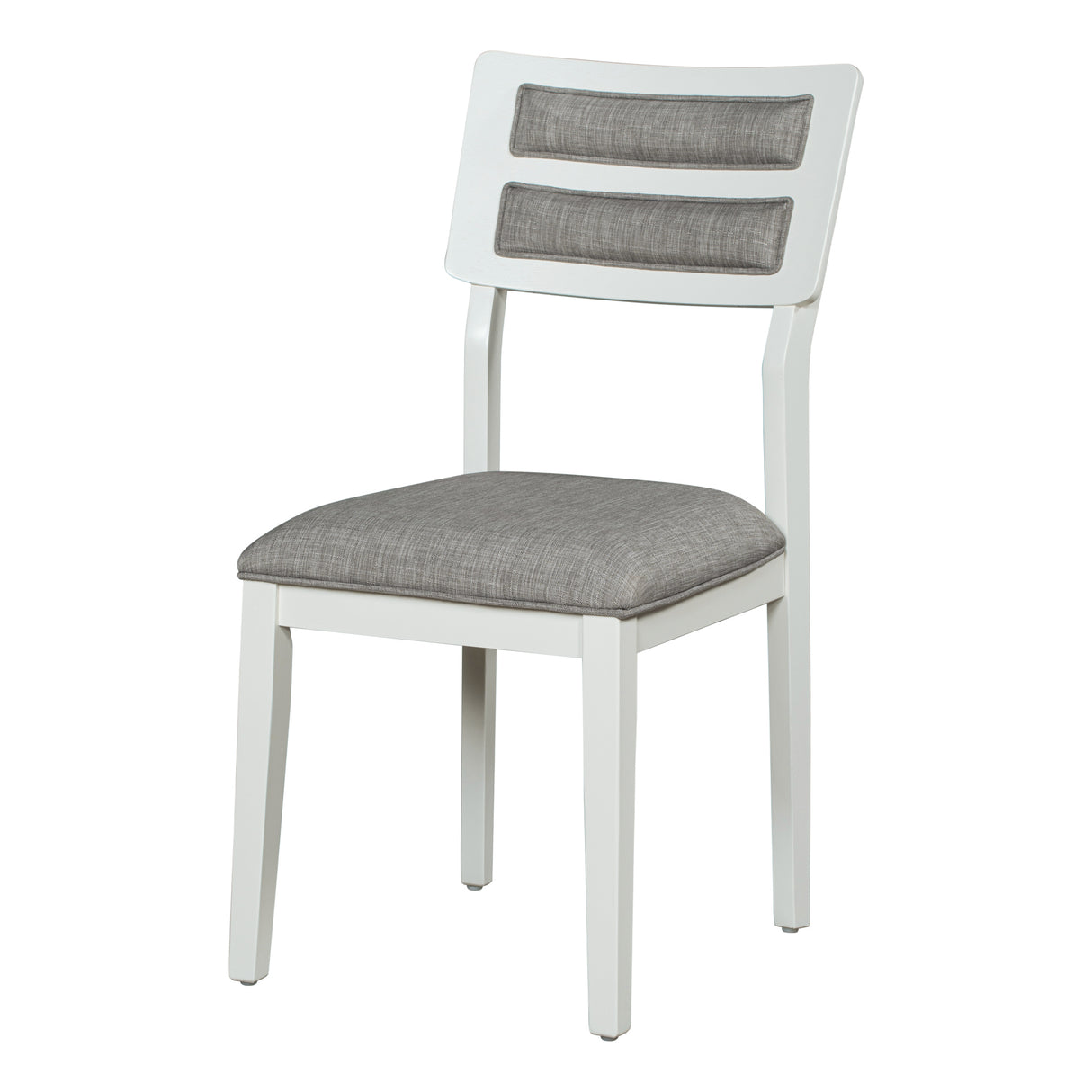 TREXM Classic and Traditional Style 6 - Piece Dining Set, Includes Dining Table, 4 Upholstered Chairs & Bench (White+Gray) - Home Elegance USA