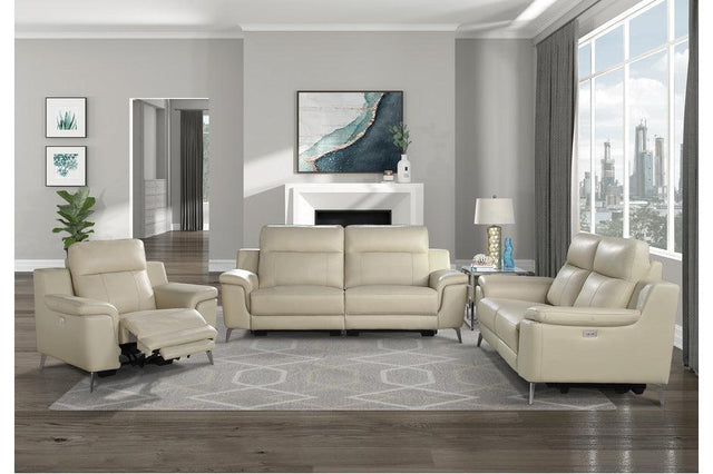 Antonio 3 Piece Reclining Living Room Set In Beige 9360Beg - 3 - 2 - 1 | Homelegance | Home Elegance USA