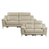 Antonio 2 Piece Reclining Sofa Set In Beige 9360Beg*2Pw | Homelegance | Home Elegance USA