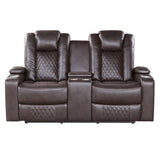 Caelan Power Double Reclining Love Seat 9366Db - 2Pwh | Homelegance | Home Elegance USA