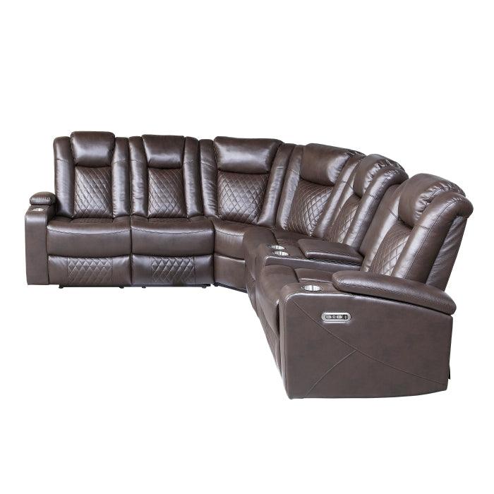 Caelan 3 - Piece Reclining Sectional 9366Db*Sc | Homelegance | Home Elegance USA