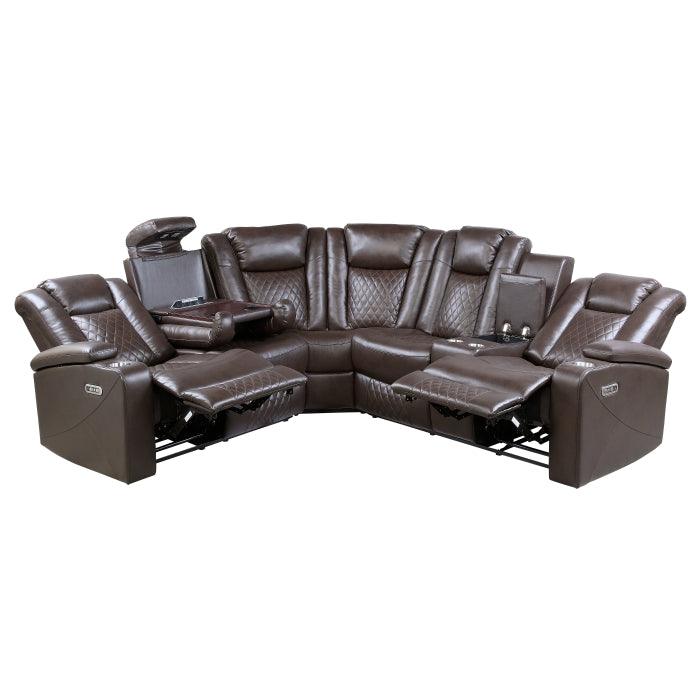 Caelan 3 - Piece Reclining Sectional 9366Db*Sc | Homelegance | Home Elegance USA