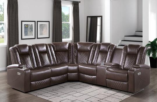 Caelan 3 - Piece Reclining Sectional 9366Db*Sc | Homelegance | Home Elegance USA