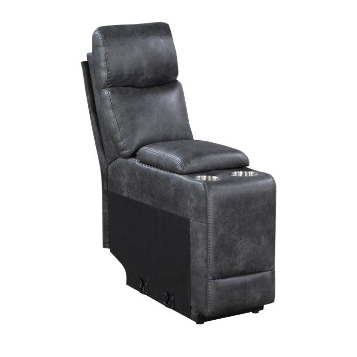 Homelegance - Gabriel 6-Piece Modular Power Reclining Sectional With Right Chaise In Gray - 9377Gry*6Lrrcpw