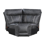 Homelegance - Gabriel 6-Piece Modular Power Reclining Sectional With Right Chaise In Gray - 9377Gry*6Lrrcpw