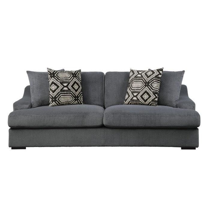 Homelegance - Orofino Sofa With 4 Pillows In Dark Gray - 9404Dg-3