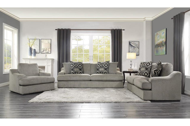 Homelegance - Orofino 3 Piece Living Room Set In Light Gray - 9404Gy-3-2-1