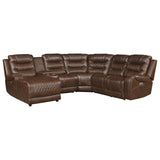 Homelegance - Putnam 6-Piece Modular Power Reclining Sectional With Left Chaise - 9405Br-6Lcrr