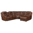 Putnam 6-Piece Modular Power Reclining Sectional With Right Chaise 9405Br-6Lrrc | Homelegance