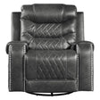 Putnam Swivel Glider Reclining Chair In Gray 9405Gy-1 | Homelegance