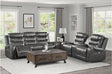 Putnam 2 Piece Double Reclining Sofa Set In Gray 9405Gy-3-2 | Homelegance