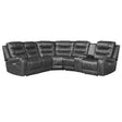 Putnam 6-Piece Modular Power Reclining Sectional In Gray 9405Gy*6Lrrr | Homelegance