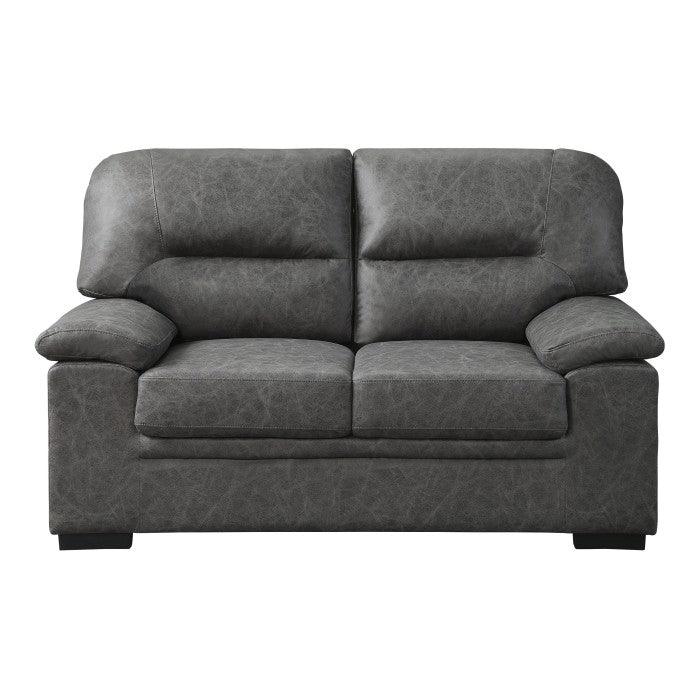 Homelegance - Michigan Love Seat In Dark Gray - 9407Dg-2