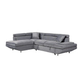 Cruz 2 - Piece Sectional With Left Chaise In Gray 9412Gy*Sc | Homelegance | Home Elegance USA