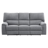 Dickinson Power Double Reclining Sofa With Power Headrests In Charcoal 9413Cc - 3Pwh | Homelegance | Home Elegance USA
