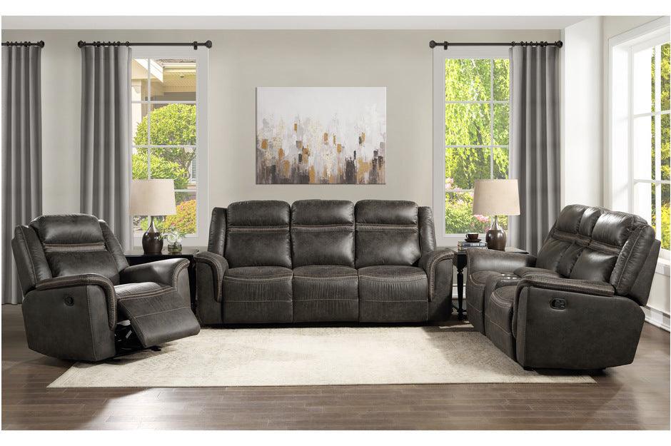 Boise 3 Piece Double Reclining Living Room Set In Brown 9426 - 3 - 2 - 1 | Homelegance | Home Elegance USA
