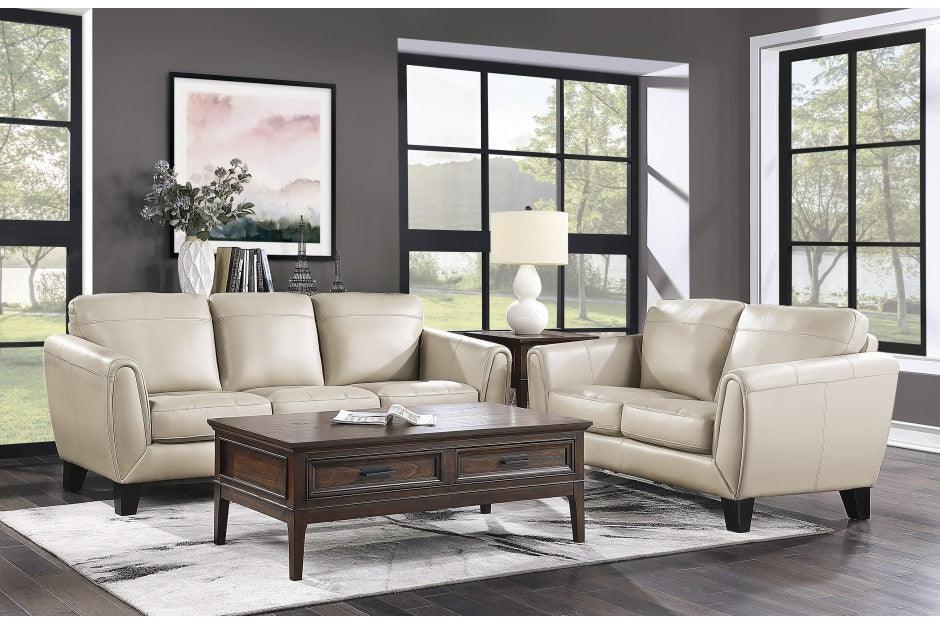 Homelegance - Spivey 2 Piece Sofa Set In Beige - 9460Be-3-2