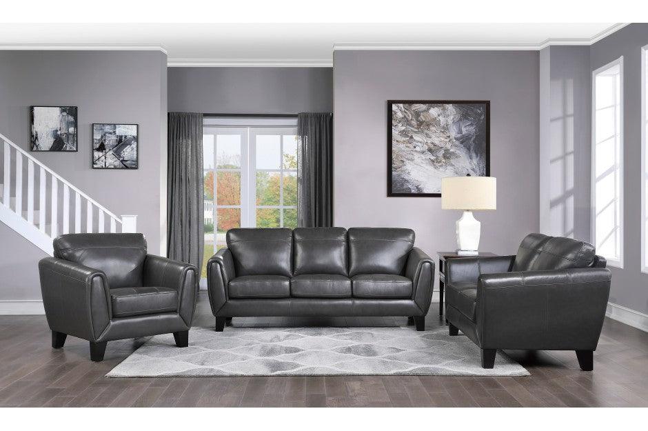 Homelegance - Spivey 3 Piece Sofa Set In Dark Gray - 9460Dg-3-2-1