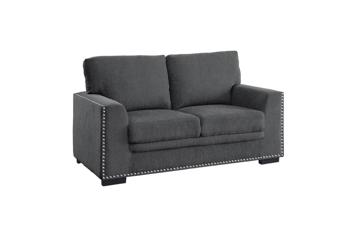 Homelegance - Morelia 3 Piece Living Room Set In Charcoal - 9468Cc