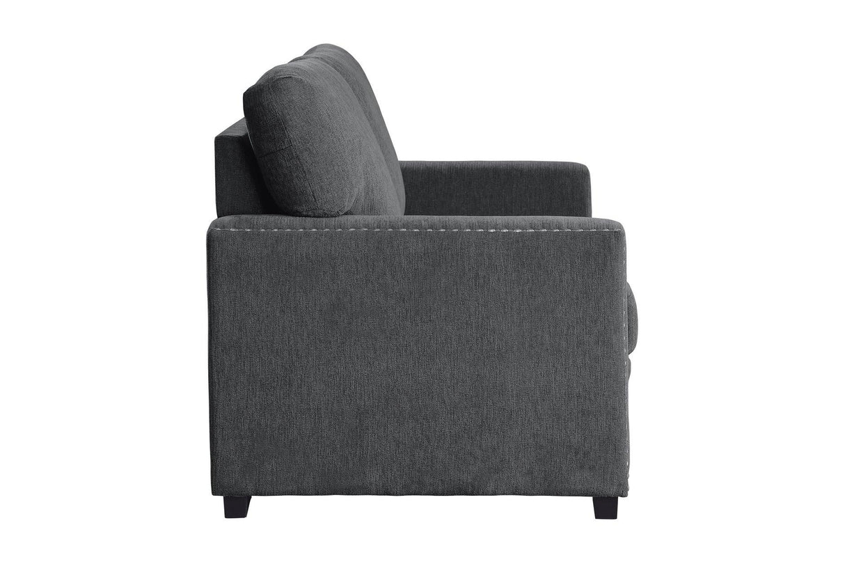 Homelegance - Morelia 3 Piece Living Room Set In Charcoal - 9468Cc